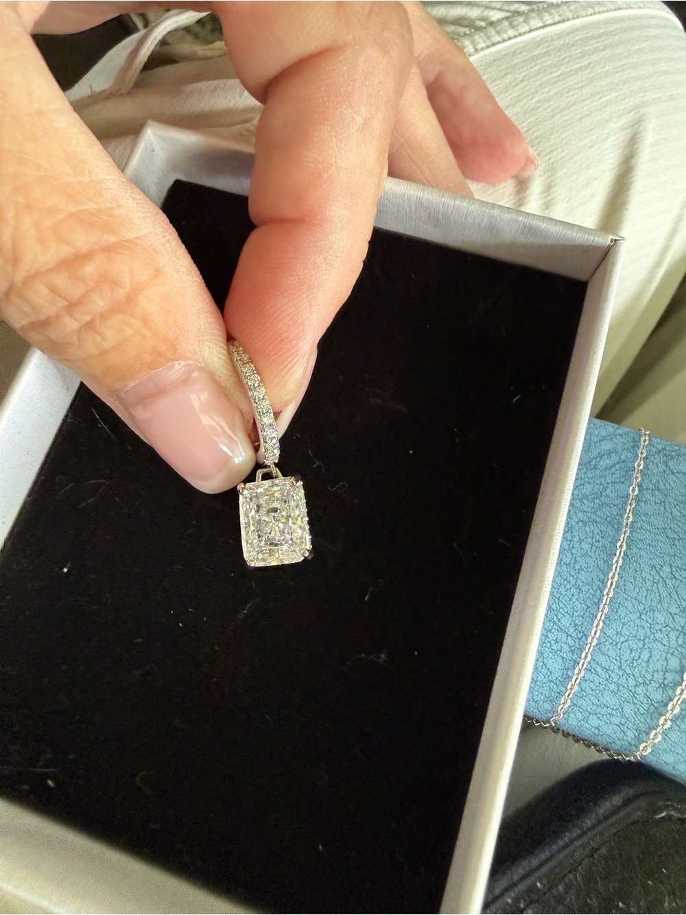 NEW Moissanite Cushion-Cut earrings
